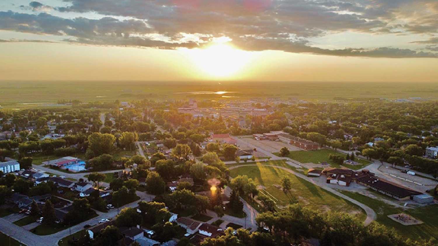 Sam Mattie named Moosomin as one of the top five places to live in Saskatchewan. Kevin Weedmark took this photo of a sunrise in Moosomin last summer.